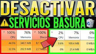 Desactivar Servicios Innecesarios de Windows 1011  SIN PROGRAMAS  Optimizar Windows al 100 [upl. by Beattie]