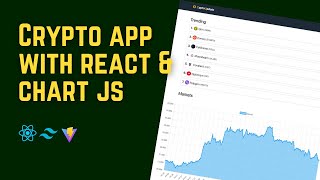 Build Crypto App With React Chart jS amp Coingecko API [upl. by Wit]