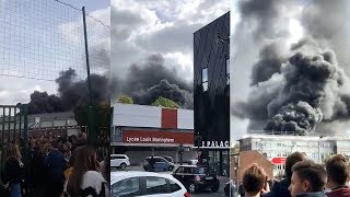 Explosions et incendie dans un collège à Béthune  le témoignage des élèves [upl. by Ahsaya]