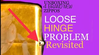 Zippo Loose Hinge Problem Revisited 4 Brand New Zippos Put to The Test [upl. by Yrailih]