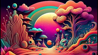 Progressive Psytrance  Electric Samurai  Hallucinations mix 2023 AI Graphic Visuals [upl. by Brander586]