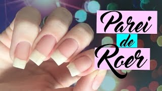 COMO PAREI DE ROER AS UNHAS  7 DICAS [upl. by Ailatan]