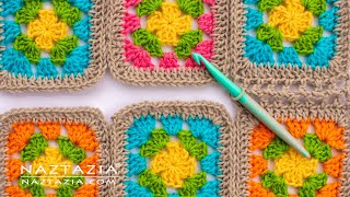 HOW to JOIN GRANNY SQUARES in CROCHET  5 Different Ways of Connecting by Naztazia [upl. by Bible693]