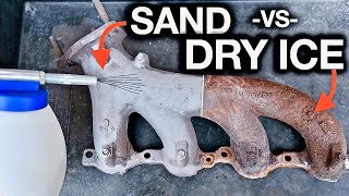 Dry Ice Cleaning versus Sand Blasting Car Parts Whats the Difference [upl. by Giule]