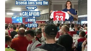 Arsenal fans sing the NEW CALAFIORI SONG  lyrics  Trossard again and Kai Havertz scores again [upl. by Garneau548]