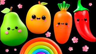 BABY FRUIT DANCING In the Spring 🌷🌷🌷 SENSORY VIDEO 🌈💐🌹🌼 [upl. by Nairret]