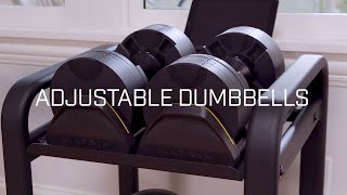 Matrix Retail Adjustable Dumbbells Features and Benefits [upl. by Eniamart939]