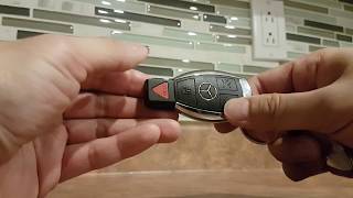 Mercedes Benz Key Fob Battery Replacement CR2025 GLA [upl. by Helbonnas]