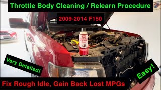 My F150 Needed This  Throttle Body Clean  Relearn Procedure [upl. by Oirevas305]