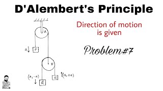 8 DAlemberts Principle  Problem7  Complete Concept [upl. by Imogene145]