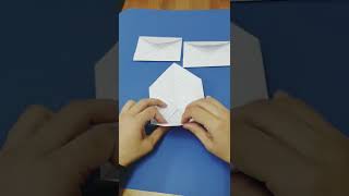 DIY Notebook paper Envelope easy simple paper envelope from notebook papershorts [upl. by Furgeson762]