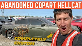 Finding An ABANDONED Hellcat Charger Build At COPART With LegitStreetCars [upl. by Allenotna306]