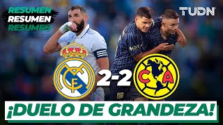 Resumen y goles  Real Madrid 22 América  Amistoso Internacional  TUDN [upl. by Lehsar140]