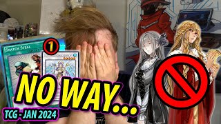 NO WAY TCG BANLIST JAN 2024  LIVE REACTION [upl. by Mcquillin]