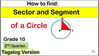 Parts of a circle  Radius  Diameter  Chord  Circumference  Sector  Arc  Segment  Part 1 [upl. by Newmark]