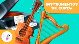 Instrumentos de corda para crianças  Aprender música [upl. by Boehike]