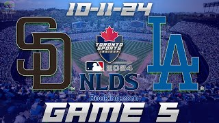 101124 San Diego Padres vs Los Angeles Dodgers NLDS Game 5 Game Audio  MLB Playoff Cast amp Chat [upl. by Latashia]