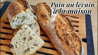 PAIN AU LEVAIN à la maison fermentation douce ma nouvelle technique [upl. by Relyhcs]