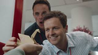 Ant and Dec’s hilarious series of adverts for banking giant Santander have continued [upl. by Airdnalahs]