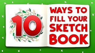 10 HOLIDAY DOODLES TO FILL YOUR SKETCHBOOK [upl. by Amek972]