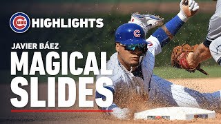 Cubs Infielder Javy Báezs Magical Slides [upl. by Sarine]