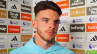 Declan Rice Speaks About His Red Card [upl. by Ellita772]