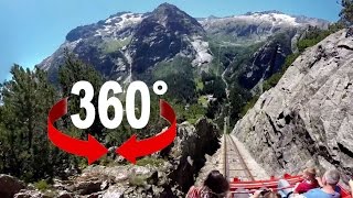 360° ride  Gelmerbahn  Europes steepest funicular [upl. by Abercromby]