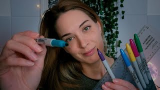 ASMR  Face Mapping Soft Spoken amp Whispering Roleplay  Relaxing Measuring You amp Tracing Your Face [upl. by Alemak699]