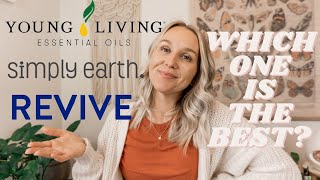 Young Living Essential Oils VS Simply Earth Essential Oils VS Revive Essential Oils [upl. by Tootsie]