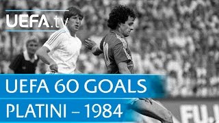 Michel Platini v Yugoslavia 1984 60 Great UEFA Goals [upl. by Behrens]