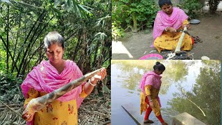 কচি বাঁশ দিয়ে মুরগির মাংস  বাঁশের কোর রেসিপি  Bamboo shoot recipe with chicken [upl. by Rush]