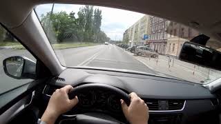 4K driving in Opole view from the cabin PL jazda samochodem po Opolu [upl. by Windy]