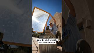 Monster lens turns rock into obsidian with solar death ray physics science minecraft obsidian [upl. by Chandal700]