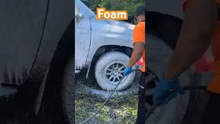 Foam car shampoo detailing mobiledetailing handwash [upl. by Jehiah]