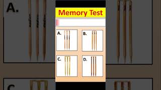 Memory Test🧐🦾🧠  IQ Test shorts ytshorts memorytest [upl. by Ehtylb]