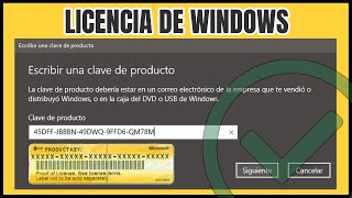 Cómo SABER la CLAVE o LICENCIA o SERIAL de mi WINDOWS 10 8 y 7 rápidamente SIN INSTALAR PROGRAMAS [upl. by Adriana]