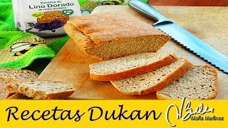 Pan de Linaza Dukan en Horno  Dukan Flaxmeal Bread Recipe [upl. by Yrakcaz]