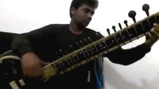 Zakir Khan Sitar Raag Yaman Alaap [upl. by Anwahsed828]