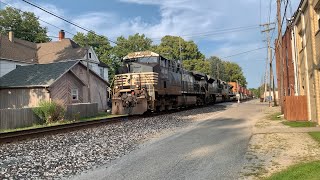 Trains Flying Through Crowded Neighborhood In Worlds 1st Electrically Lighted City Wabash Indiana [upl. by Atalie]