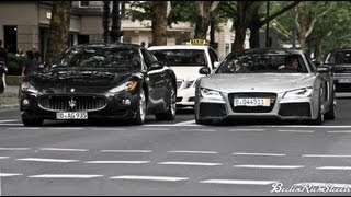 MASERATI GRANTURISMO  RIDICULOUS OVERTAKING [upl. by Arol]