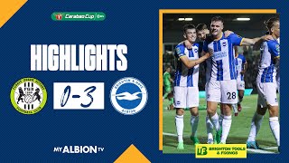 EFL Cup Highlights Forest Green 0 Albion 3 [upl. by Oaoj]