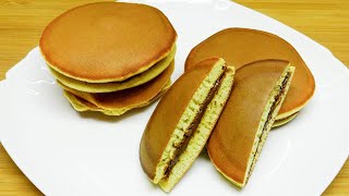 Receta rápida para panqueques japoneses Dorayaki Delicioso desayuno para toda la familia [upl. by Iahcedrom]