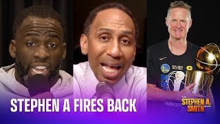 Stephen A fires back at Draymond Green about Steph Curry comment calls out Steve Kerr [upl. by Tynan]