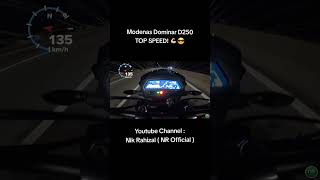 Modenas Dominar D250 2023 TOP SPEED GPS 💪🏻😎 Modenas DominarD250 TopSpeed GPS Like Subscribe [upl. by Zucker]