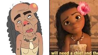 Where You Are Moana Drawing Meme  Moana [upl. by Sephira]