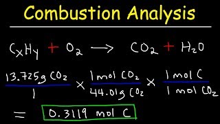 Introduction to Combustion Analysis Empirical Formula amp Molecular Formula Problems [upl. by Enatan]