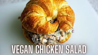 VEGAN CHICKEN SALAD  Its a chicken salad 🤭  Easy vegan recipes  Katie Makes It Vegan [upl. by Tatianna917]