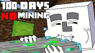 100 Days  MINECRAFT NO MINING [upl. by Aittam]