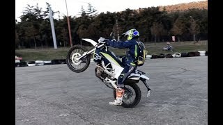 Husqvarna 701 Enduro Best Dual Sport bike  Tricks by huskyge [upl. by Hortensia]