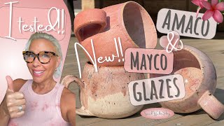 TESTING the NEW MAYCO Crystal Glazes amp AMACO PCFlux Glaze  Studio Life · Vlog 5 HD 1080p [upl. by Ynnohj]